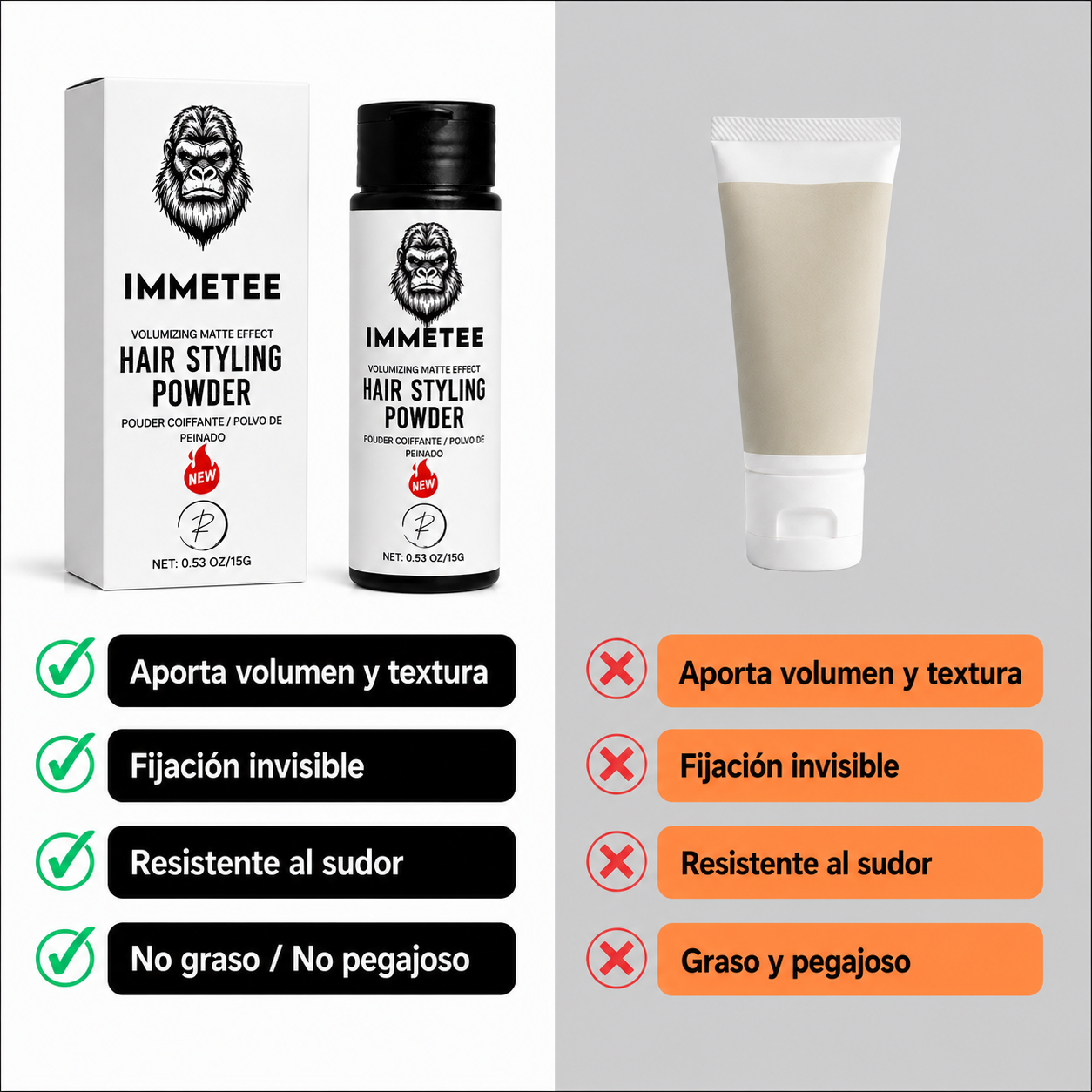 POLVO PARA PEINAR